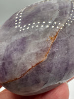 Amethyst Mixed with Stripe Agate Palm Stone #3