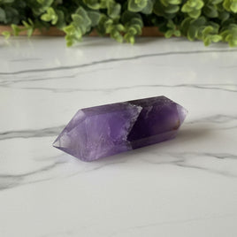 Double Terminated Phantom Amethyst Scepter Wand #22