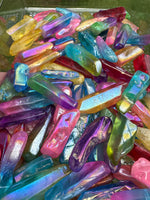Aura Colorful Clear Quartz Small to Medium
