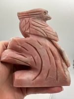 Pink Opal Bird Carving #1