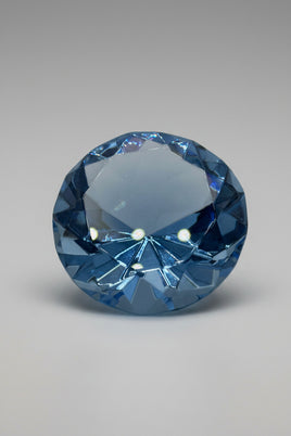 Blue Glass Gemstone Paperweight