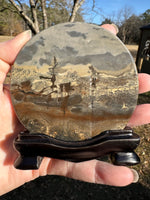Natural Picture Jasper Slab with Stand #1