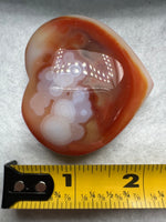 Carnelian Heart Palm Stone #15