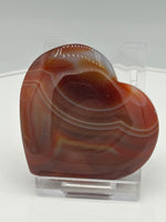 Carnelian Heart Palm Stone #12
