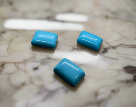 Tibet Turquoise 7x5mm Baguette Cabochon