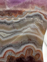 Amethyst Lace Agate Large Moon #2