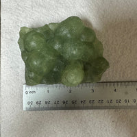 Prehnite mixed with Green Tourmaline Raw Specimen #3