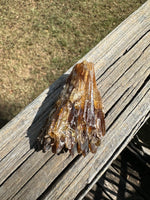 Natural Amber Calcite Raw Specimen UV Reactive #2
