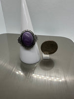 Natural Charoite Ring #11