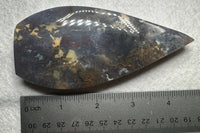 Ocean Jasper Polished Arrow Flame Freeform #1 Multicolor Patterning