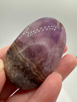 Amethyst Mixed with Stripe Agate Palm Stone #2