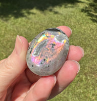 Colorful Labradorite Palmstone #18