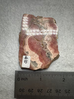 Natural Rhodochrosite Slab #10 – Pink Banded Collector Specimen
