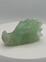 Fluorite Dragon Head Carving #13