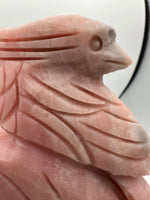 Pink Opal Bird Carving #1