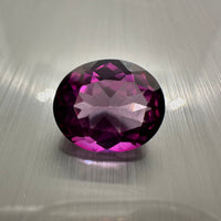 Raspberry Topaz 12x10mm Oval 6.5ct