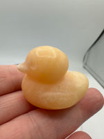 Carved Yellow Stone Duck #1
