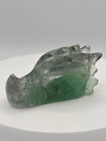 Fluorite Dragon Head Carving #15