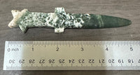 Moss Agate Carved Knife