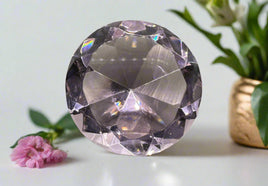 Light Pink Glass Gemstone Paperweight