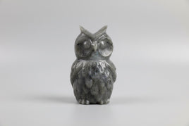 Large Labradorite Owl Carving