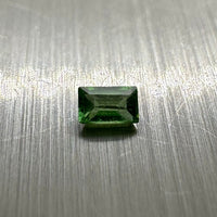 Chrome Tourmaline 3x2mm Emerald Cut