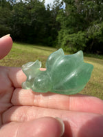 Baja Blast Fluorite Nine-Tailed Fox Carving