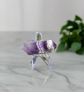 Double Terminated Chevron Amethyst Point #3