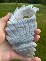 Druzy Agate Geode Carved Native American #2