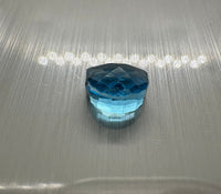 Swiss Blue Topaz 7x5mm Fancy Checker Cut 1.6ct