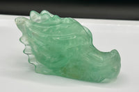 Natural Green Fluorite Dragon Head Carving #8 – 451g