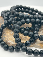 Natural Black Onyx 8mm Bracelet 7.5”