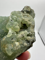 Prehnite mixed with Green Tourmaline Raw Specimen #4