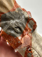 Unique Pudding Stone Dragon Head Carving