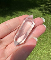 Natural Quartz Double Terminated Wand Point #17