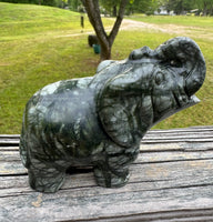 Nephrite Jade Carved Elephant #1
