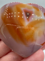 Carnelian Heart Palm Stone #11