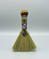Tiger Eye & Amethyst with Owl Decorative Broom