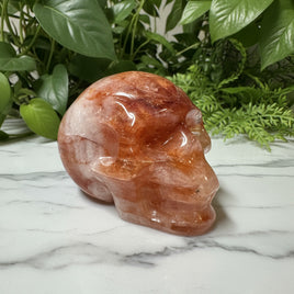 Unique Fire Quartz Skull #3