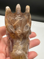 Rainbow Fluorite Dragon Head Carving #9 – 418g