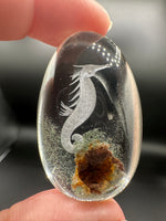 Beautiful Seahorse Garden Quartz Inner Scene Carving #9