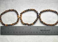 Tigers Eye 6mm Bracelet Three Piece Set