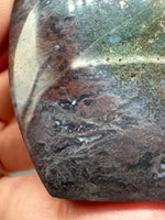 Ocean Jasper Polished Arrow Flame Freeform #2 – Green & Multicolor