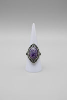 Natural Charoite Ring #16