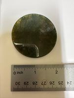 Moss Agate Polished Round Slice #12