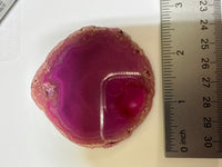 Dyed Pink Agate Slice #13