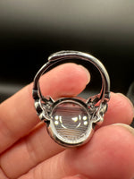 Vintage Style Carnelian Stainless Steel Adjustable Ring #3