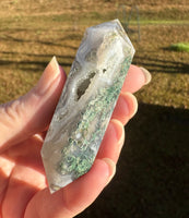 Moss Agate Double Terminated Point #6