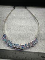 Pastel Rainbow Handmade Natural Crystal Crown Headband – Aura-Coated Crystal Points &  Crescent Moon