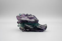 Fluorite Dragon Head Carving #12